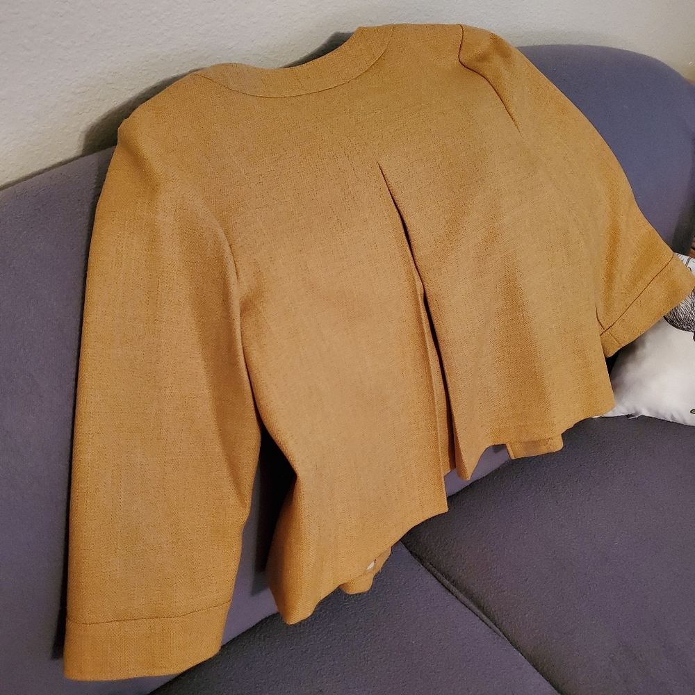 Perceptions mustard button down blazer - Picture 5 of 5